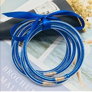 YBMYCM Glitter Jelly Bangles Bracelets Set Women